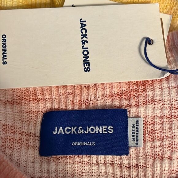 Jack & Jones Jortied Knit Ombré Crew Neck Cotton Sweater Size S (fits larger) - Picture 11 of 12